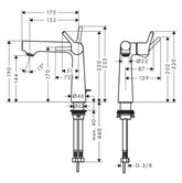 Hansgrohe "Talis S 140" Waschtisch-Einhebelmischer (chrom)